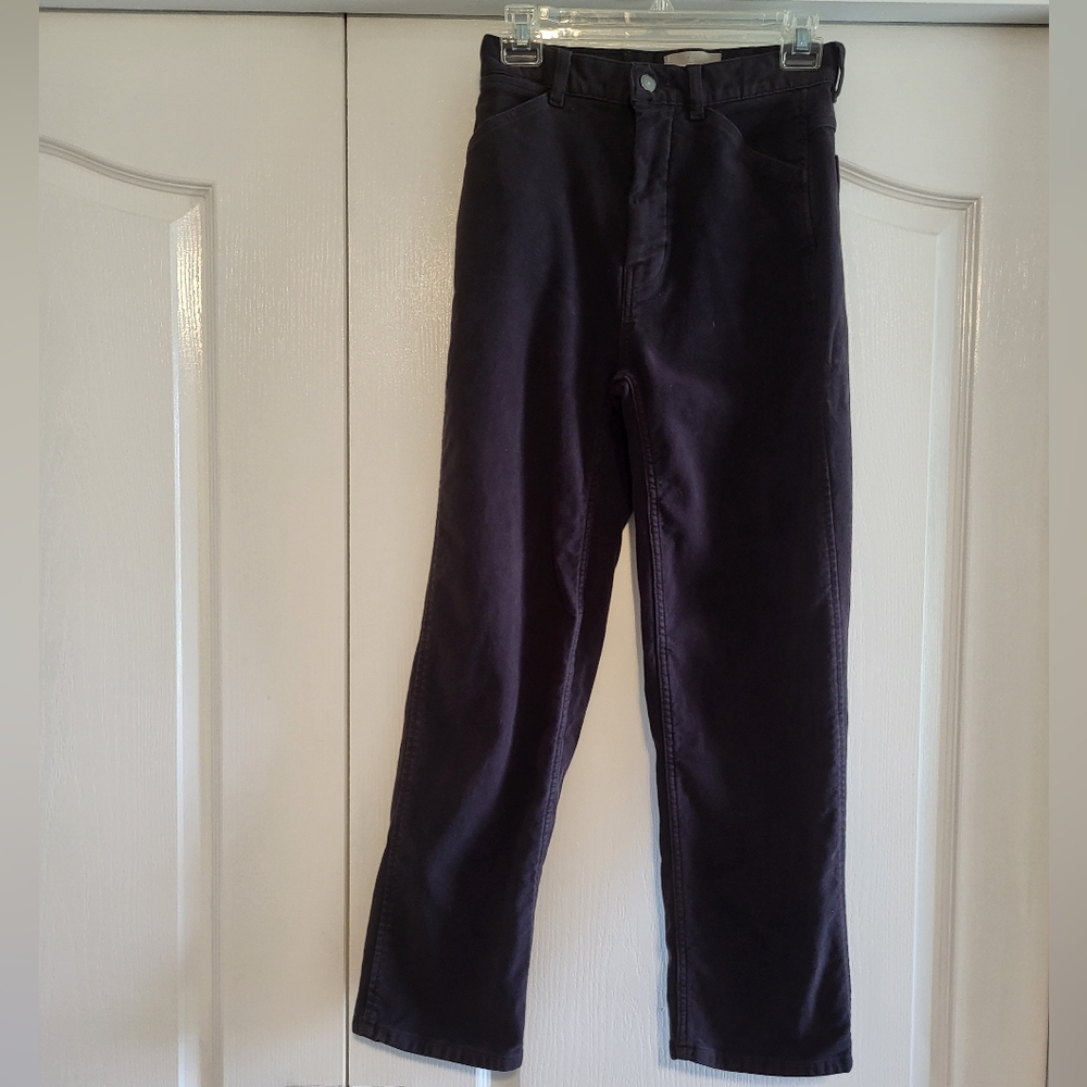 Black Everlane Organic Cotton Trousers - 0 - XS